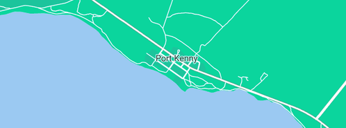Map showing the location of Coodlie Park Farm Retreat in Port Kenny, SA 5671