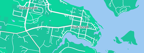 Map showing the location of Curb-Fast in Port Sorell, TAS 7307