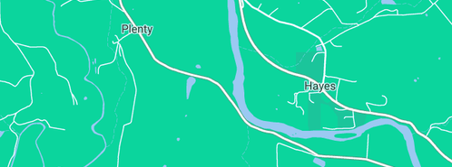 Map showing the location of Reid Fruits in Plenty, TAS 7140