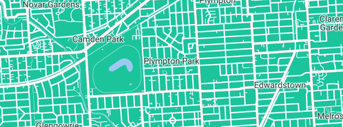 Map showing the location of Erika Klement in Plympton Park, SA 5038