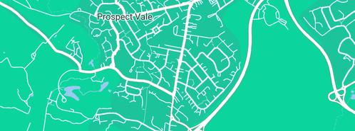 Map showing the location of Prospect Vale Marketplace in Prospect Vale, TAS 7250