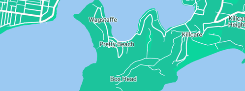 Map showing the location of Pretty Beach Community Preschool in Pretty Beach, NSW 2257