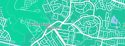 Map showing the location of BREED Business Centre in Quakers Hill, NSW 2763