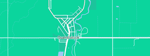 Map showing the location of Quambatook Bowling Club in Quambatook, VIC 3540