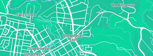 Map showing the location of Breakout Scaffolding Pty Ltd in Queanbeyan East, NSW 2620