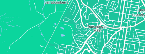 Map showing the location of Lucas Cleaning Service in Queanbeyan West, NSW 2620