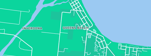 Map showing the location of Queens Beach Fiveways in Queens Beach, QLD 4805