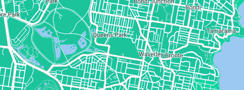 Map showing the location of pleasureplace in Queens Park, NSW 2022