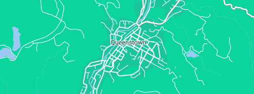 Map showing the location of Queenstown Local Post Office in Queenstown, TAS 7467