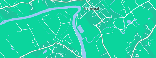 Map showing the location of DeepEarth Sustainable Landscape in Ranelagh, TAS 7109