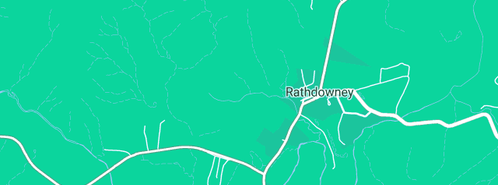 Map showing the location of Rathdowney Turf Farm (All Turf Solutions) in Rathdowney, QLD 4287