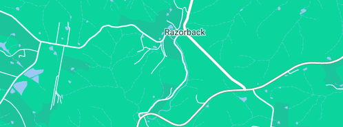 Map showing the location of Reb8 Strata in Razorback, NSW 2571