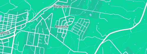 Map showing the location of Jungle Gardens in Renwick, NSW 2575