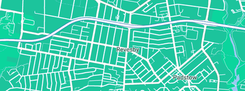 Map showing the location of Greensky Communications Pty Ltd in Revesby North, NSW 2212