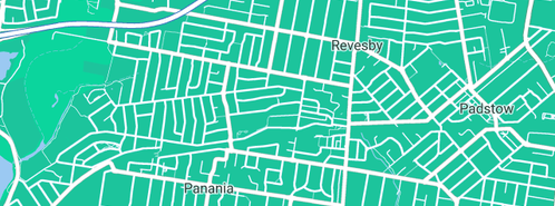 Map showing the location of Tidy Trays in Revesby, NSW 2212