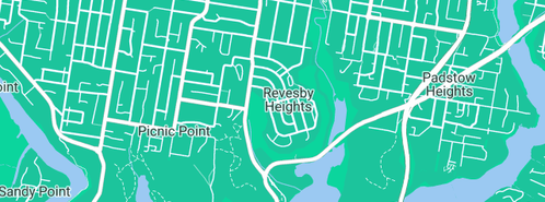 Map showing the location of Revesby Heights Hair Care in Revesby Heights, NSW 2212