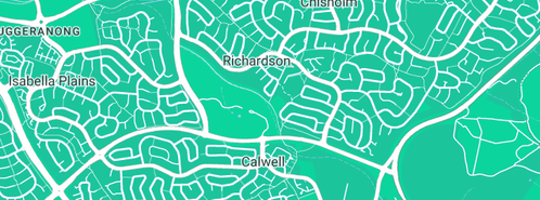 Map showing the location of Stevenson N F in Richardson, ACT 2905
