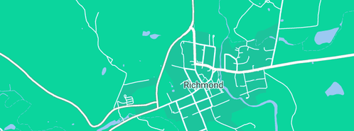 Map showing the location of Hatcher's Richmond Manor in Richmond, TAS 7025