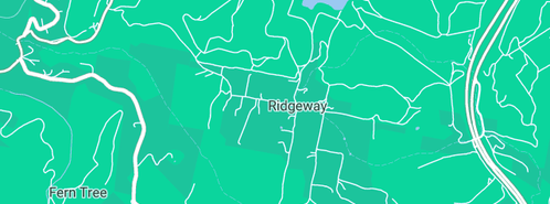 Map showing the location of Steptoe Bush Band in Ridgeway, TAS 7054