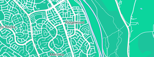 Map showing the location of Re-roofing services Ridgewood in Ridgewood, WA 6030