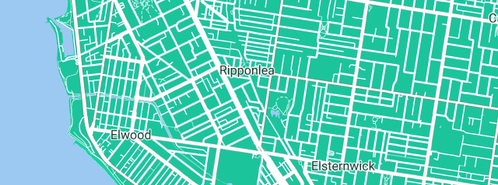 Map showing the location of A WEBSTOP in Ripponlea, VIC 3185