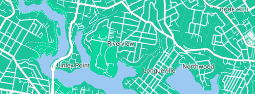 Map showing the location of Farr Landscapes in Riverview, NSW 2066