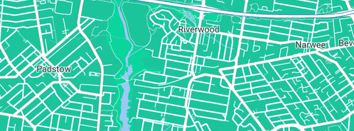 Map showing the location of Onsite Computer Experts in Riverwood, NSW 2210
