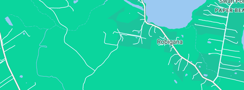 Map showing the location of All Gas Fitting & Servicing in Robigana, TAS 7275
