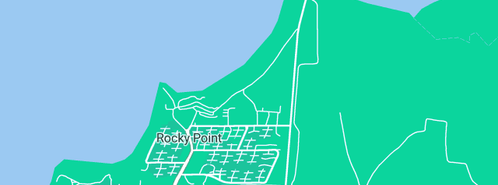 Map showing the location of St Luke's Church in Rocky Point, QLD 4874