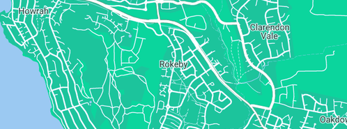 Map showing the location of Southern Caravan Storage in Rokeby, TAS 7019