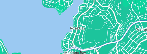 Map showing the location of Express Taxi Services in Rose Bay, TAS 7015