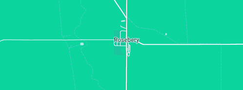 Map showing the location of Rosebery Fire Station in Rosebery, VIC 3395