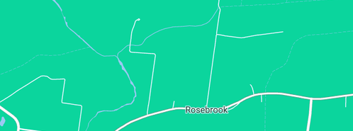 Map showing the location of Glennen Peter in Rosebrook, VIC 3285