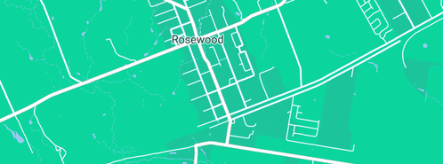 Map showing the location of Brisbane Wide Tinting in Rosewood, QLD 4340
