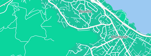 Map showing the location of Uniting Aged Care in Rosetta, TAS 7010