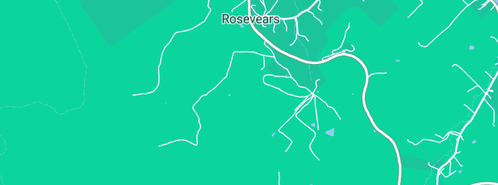 Map showing the location of Rosevears Nursery in Rosevears, TAS 7277