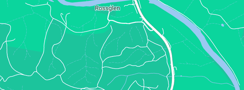 Map showing the location of J.M. & J.M. McGann Guttering in Rossglen, NSW 2439
