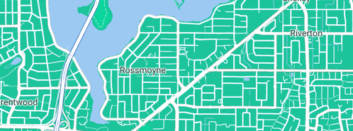 Map showing the location of Australia Post in Rossmoyne, WA 6148
