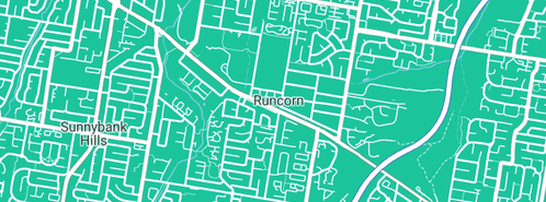 Map showing the location of Eyebrow Threading Sunnybank in Runcorn, QLD 4113