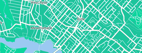 Map showing the location of Aquascapes Irrrigation in Ryde, NSW 2112