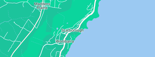 Map showing the location of Skin Religion in Scarborough, NSW 2515