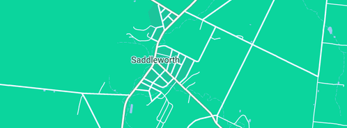 Map showing the location of Saddleworth Library & Community Centre in Saddleworth, SA 5413