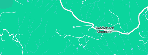 Map showing the location of inkiama in Saddleback Mountain, NSW 2533