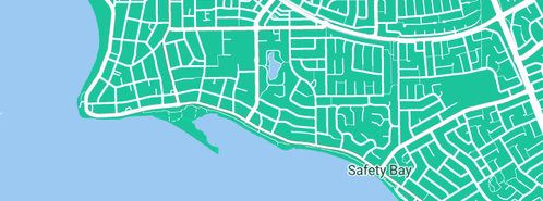 Map showing the location of Office Phones Perth in Safety Bay, WA 6169