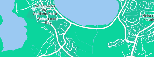 Map showing the location of S C Moto in Salamander Bay, NSW 2317