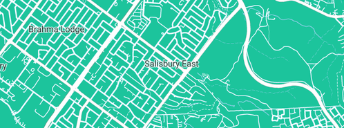 Map showing the location of All Class Glazing in Salisbury East, SA 5109