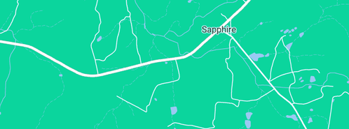 Map showing the location of Sapphire Corner Store in Sapphire, NSW 2360