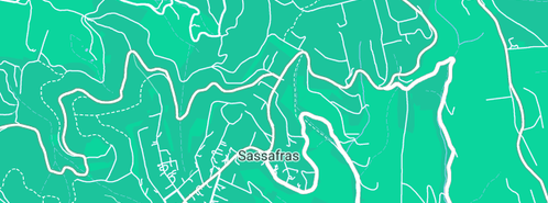 Map showing the location of Hart School Of Dancing in Sassafras, VIC 3787