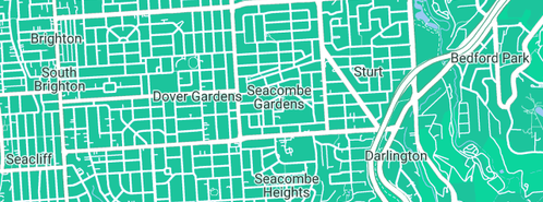 Map showing the location of Dr Richard Newcombe in Seacombe Gardens, SA 5047