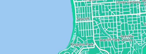 Map showing the location of E8 Marine Services in Seacliff, SA 5049